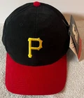 NEW NWT Vintage PITTSBURGH PIRATES Black Red P Logo MLB Cotton The Right Hat CAP