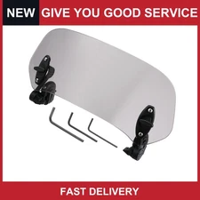 Universal Wind Deflector Lens Adjustable Clip Windshield Extension Pack of 1