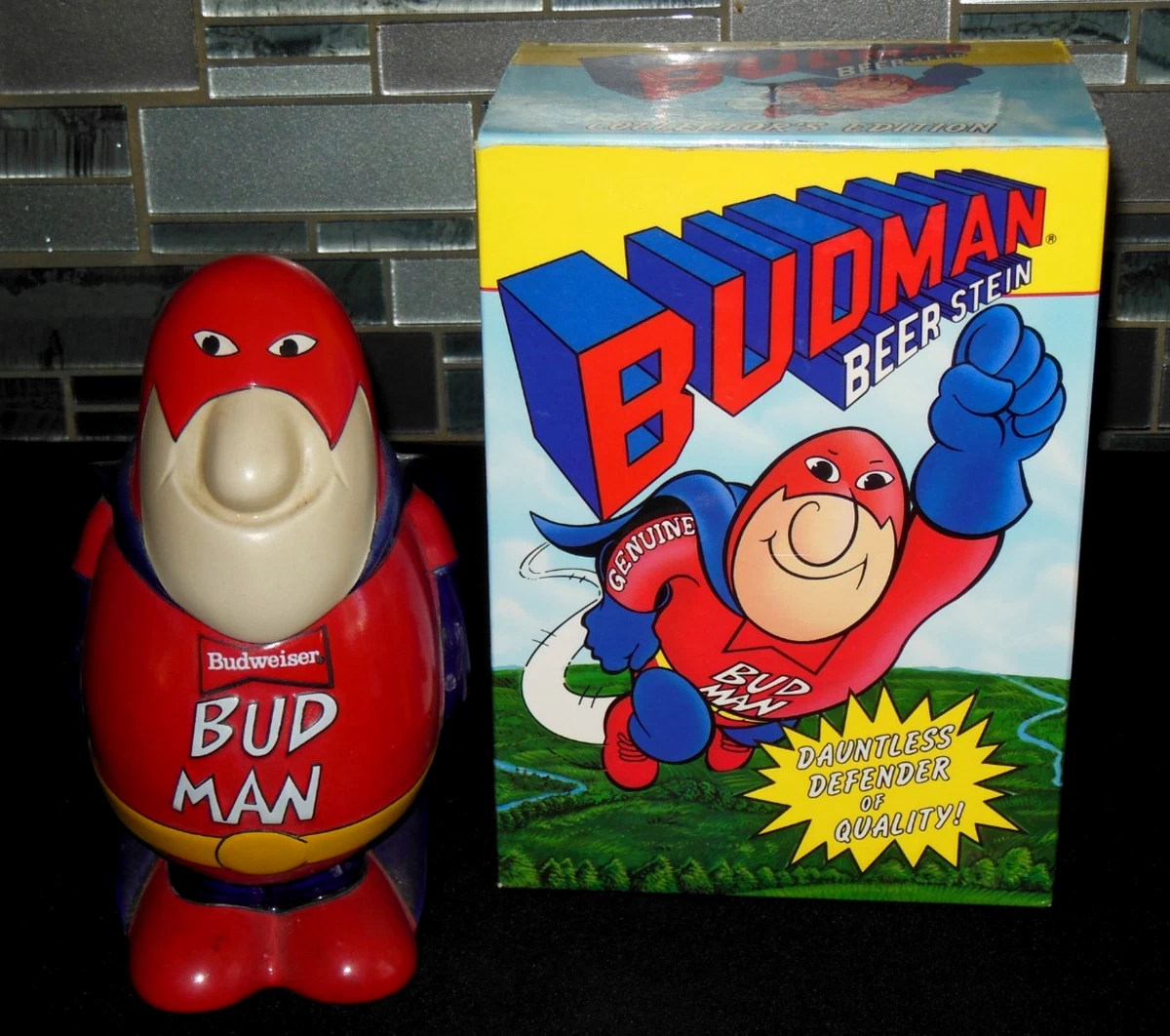 25+ Budman Stein In Collectible Budweiser Beer Glasses for sale