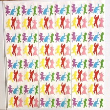 Vtg 1987 Mrs Grossman's Stickers 24 Sheets Kids