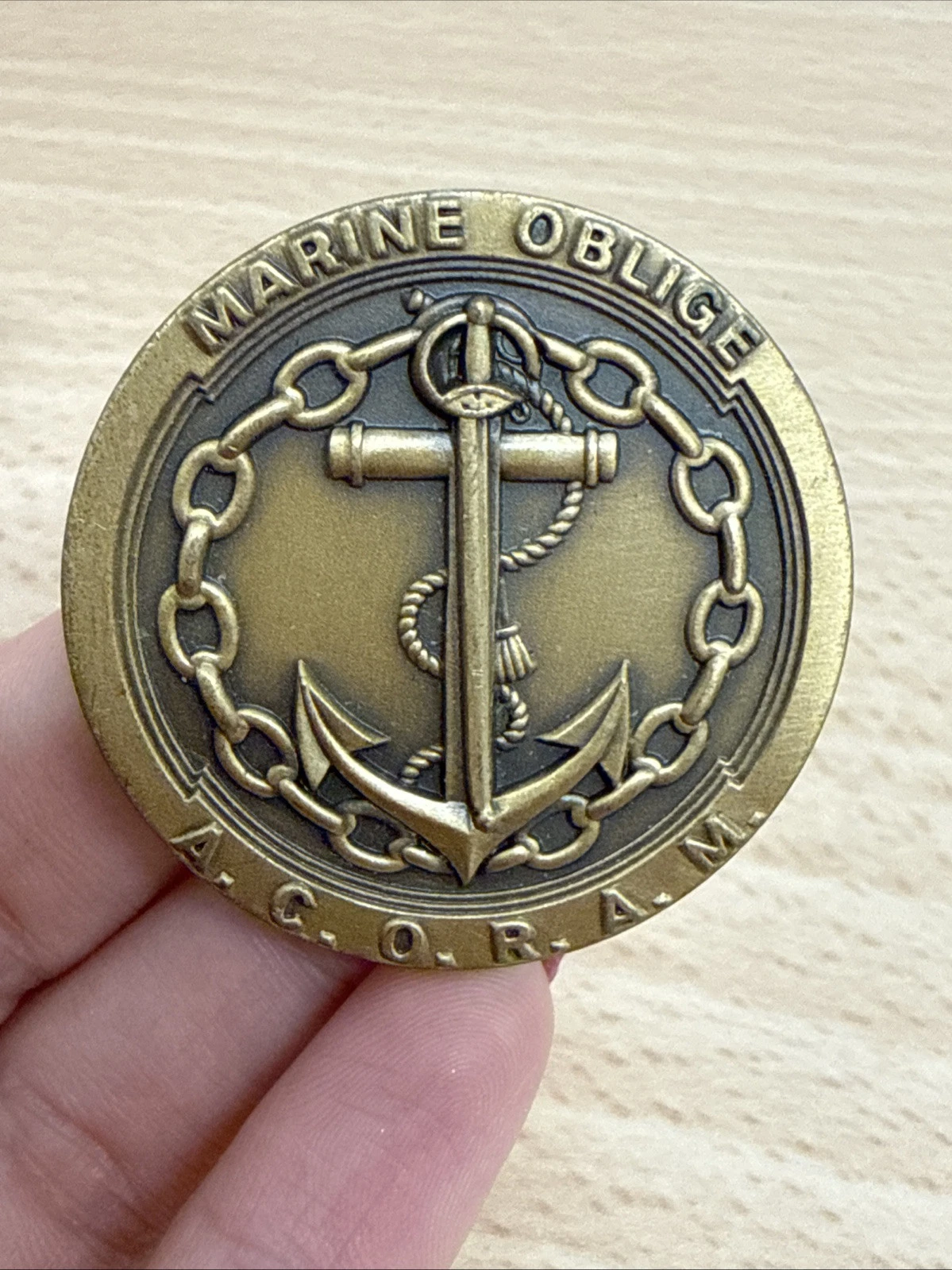 Médaille Marine Oblige A.C.O.R.A.N Journée Nationale, Saint-Malo 2006
