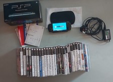 PSP Bundle 25 Games 2 Films Charger Original Box and Instructions Tested Working