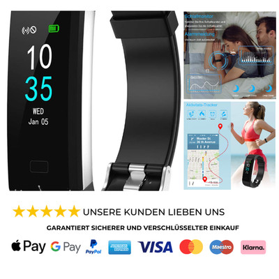 Fitness Tracker Wasserdicht Schrittzähler Kalorienzähler Aktivitätstracker
