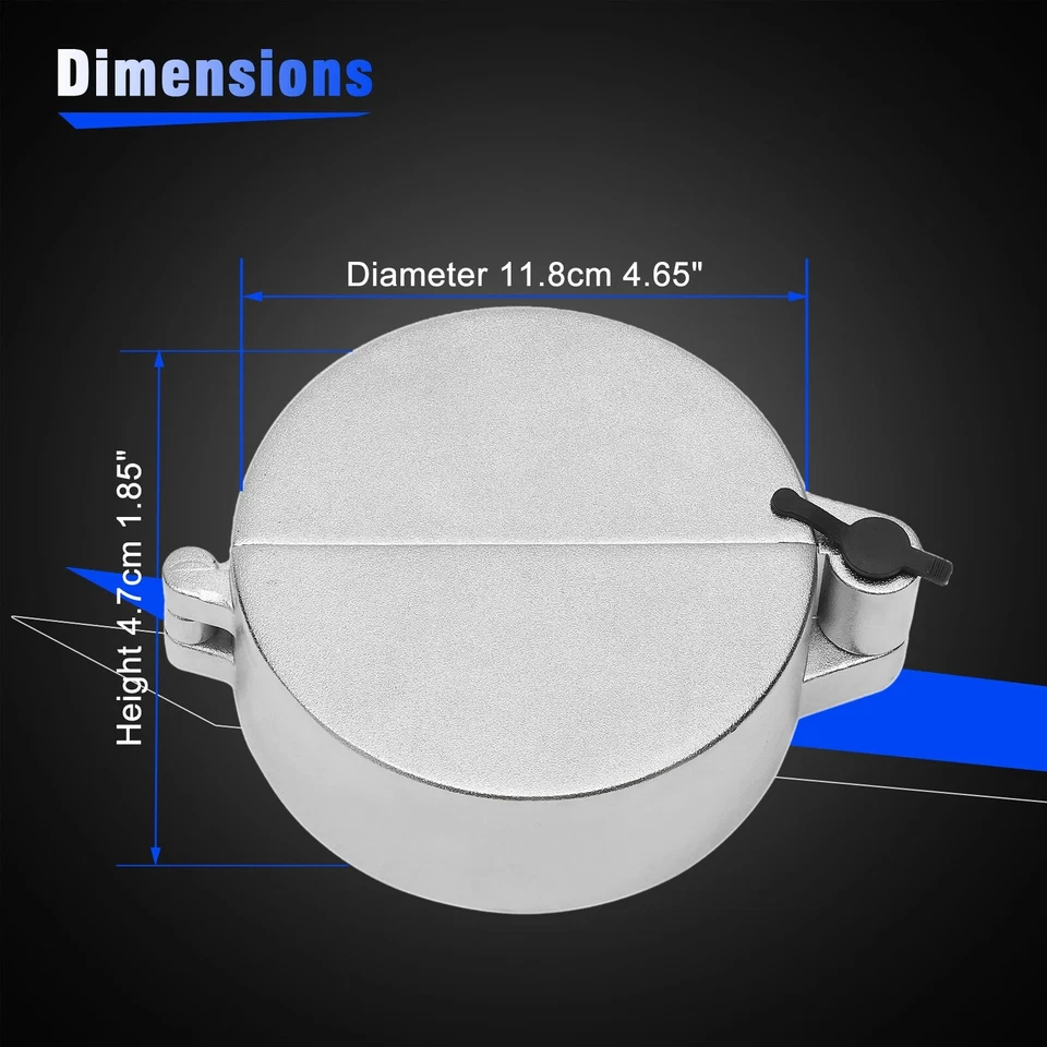 2Pcs Semi Truck Locking Diesel Fuel Tank Cap Cover Fit Freightliner Western Star Foto 4 de 4