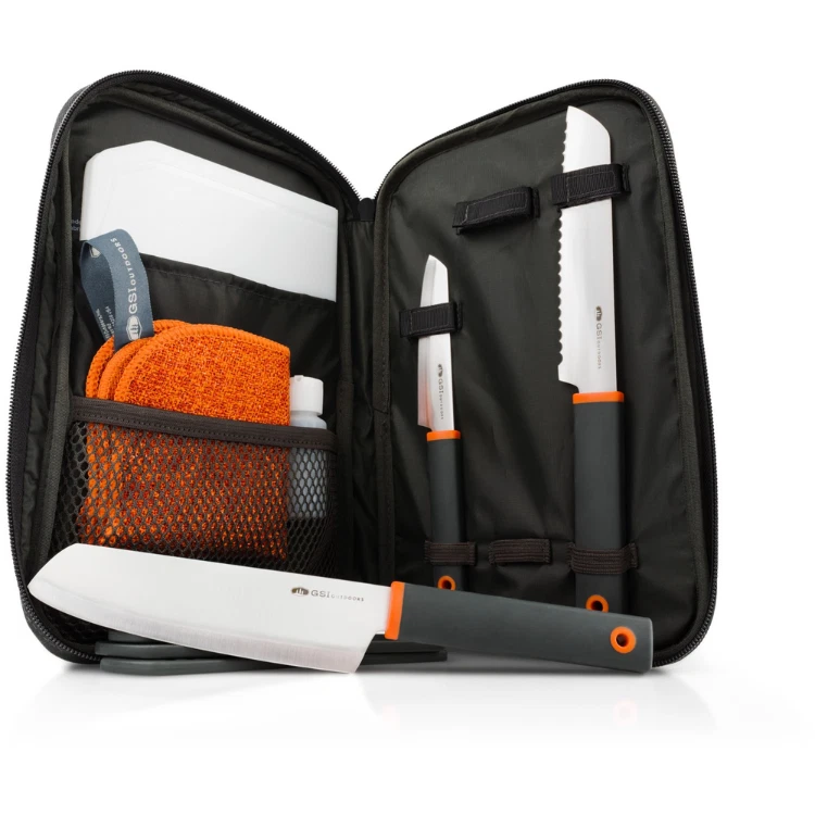 Juego de cuchillos GSI Santoku para exteriores, equipo de cocina de camping Foto 2 de 4