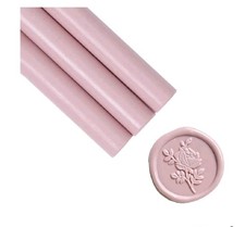 UNIQOOO Mailable Glue Gun Sealing Wax Sticks for Wax Seal Stamp- Dusty Rose Pink