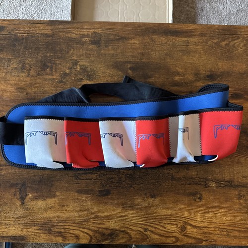 Pit Viper 6 Pack Beer Belt Merika Adjustable Koozie Belt Red White Blue USA