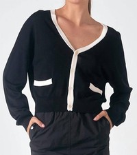 Elan Women's The Classic Cardigan Size L