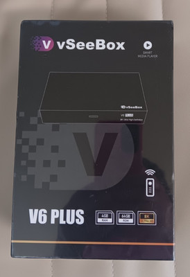 vSeeBox V6 Plus Android TV Box 4GB/64GB 8K Ultra HD Smart Media Player- NEW