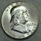 1963-D Franklin Half Dollar UNC
