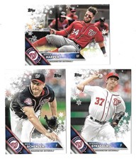 2016 Topps Walmart Holiday Snowflake - WASHINGTON NATIONALS Team set 