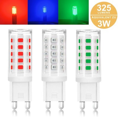 G9 3W LED bulb red blue replace halogen ambient lighting capsules lampe DIY 240V
