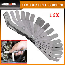 16xtapered Feeler Gauge Set Valve Clearance Checker Utv Atv Motorcycle Khkwlyrmu
