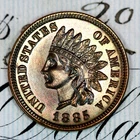 * 1885 * PRISTINE++ GEM PROOF INDIAN HEAD PENNY * FROM ORIGINAL COLLECTION