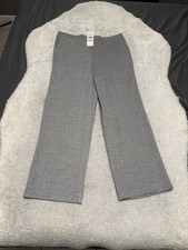 New Alfred Dunner Play Gray Pull On Pants Proportioned Short Size 12