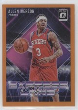 2018 Panini Donruss Optic Express Lane Orange Prizm 13/39 Allen Iverson HOF 0vf5