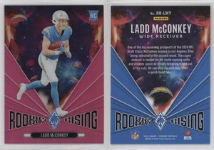 2024 Panini Phoenix Rookie Rising Pink /80 Ladd McConkey #RR-LMY RC