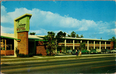 Vtg Postcard The Shalimar Motel, 6200 Biscayne Blvd, Miami Florida, PM 1958