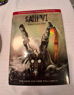 Lionsgate Saw VI DVD Director's Cut Unrated Widescreen Horror Region 1