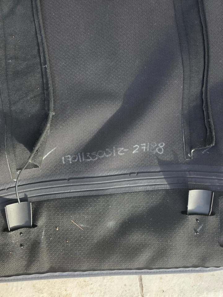 Chevrolet Corvette C6 2005-2013 OEM gris convertible techo lona con vidrio Foto 3 de 4