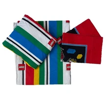 Vintage LEGO Bed Sheet Set Double Full Size LEGO Maniac JC Penny