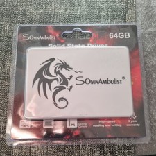 SomnAmbulist SATA 3 SSD ? 64GB Solid State Drive for Laptop/Desktop