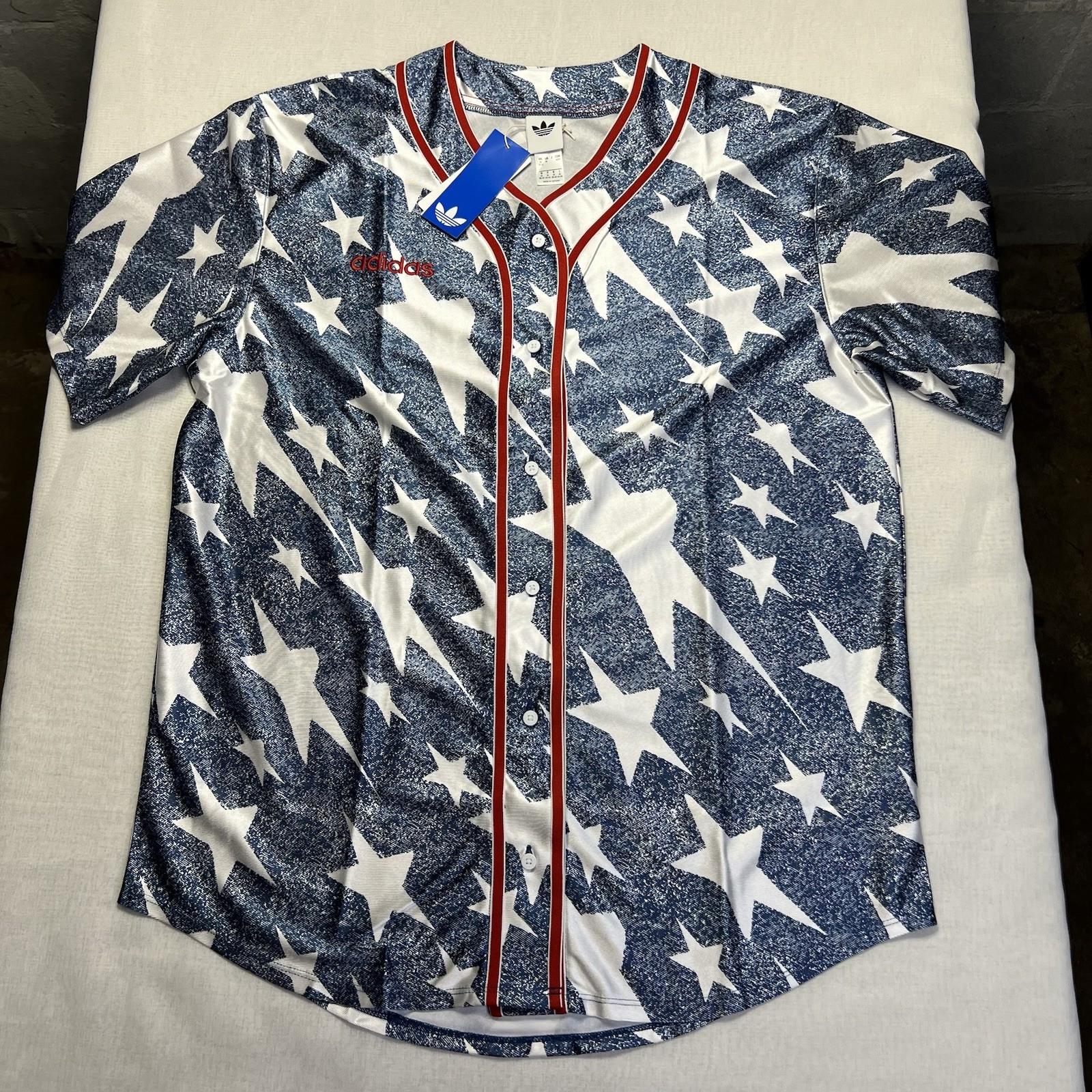 NWT Adidas USA 1996 USMNT World Cup Inspired Baseball Jersey Women’s Medium