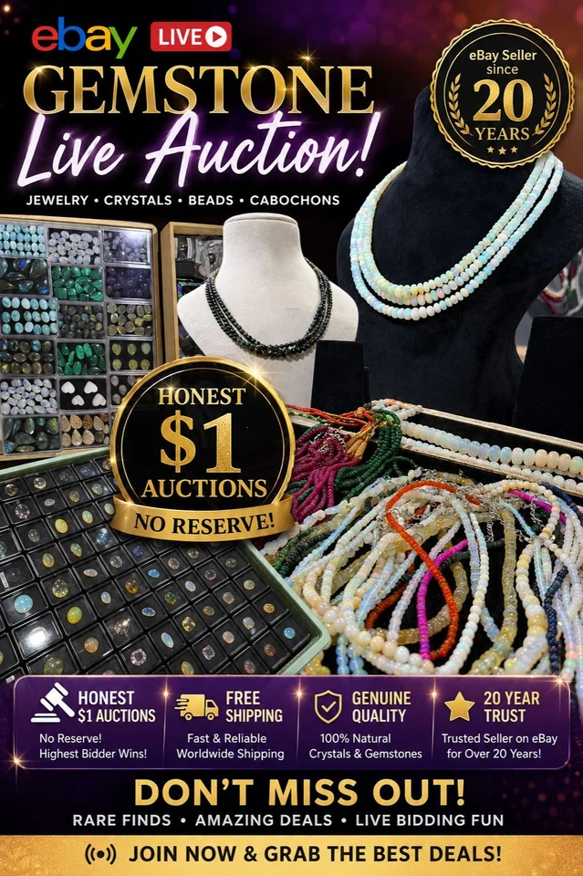 🔥 GEMSTONE LIVE! Flash $1 Deals | beads, Gemstones & More