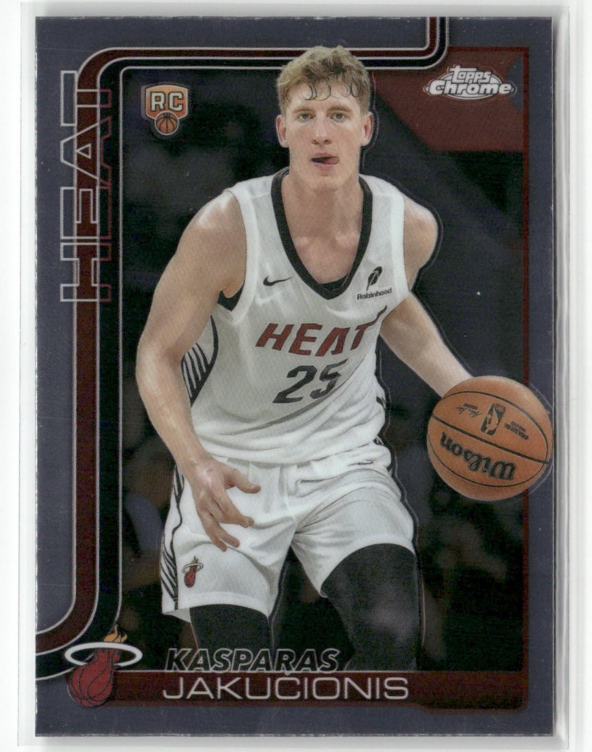 2025-26 topps chrome basketball- Kasparas Jakucionis RC #270