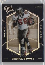 2016 Panini Black Gold Holo White Gold 40/50 Derrick Brooks #42 HOF rf2
