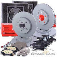 Zimmermann Bremsscheiben +BelÄGe Vorne+Hinten FÜR Opel Astra H Meriva A Zafira B