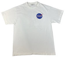 Vintage 1993 NASA Apollo 11 Eagle 25th Anniversary T Shirt Mens Large White