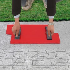 Concrete Wall Mold Polyurethane Seamless Stamp Cement Texture Stone Slate Mat US