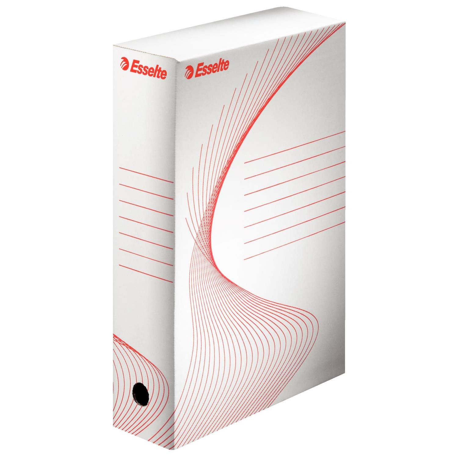 Boîtes d'archivage carton Esselte BOXY lot de 12 rangement document A4 classeur bureau pas cher