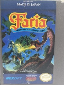 Faria  (Nintendo Entertainment System, 1991 NES)-Cart Only Authentic - TESTED