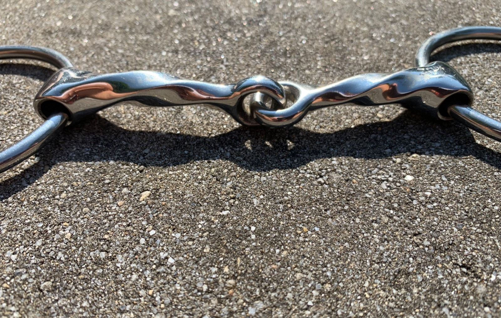 EXCELLENT Slow Twist Ring Snaffle Bit for English Horse Bridle w/ 5" Mouth Size