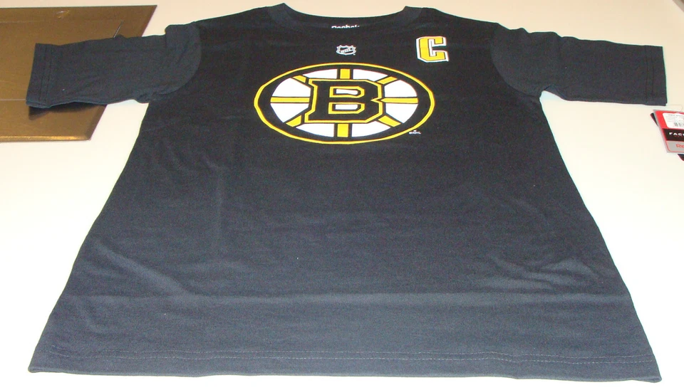 Boston Bruins Zdeno Chara S Reebok Nombre Número Equipo Logo Camiseta Hockey NHL  Foto 2 de 2