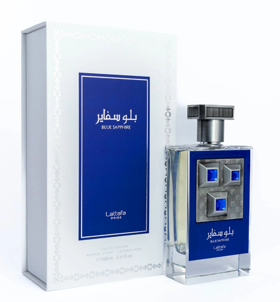Blue Sapphire by Lattafa Pride 100ml EDP Spray - Free Express