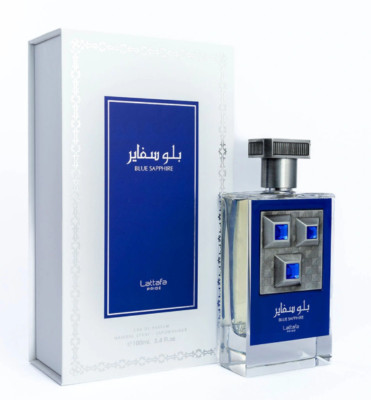 Blue Sapphire by Lattafa Pride 100ml EDP Spray - Free Express