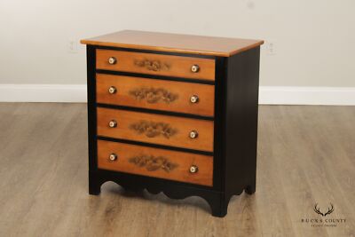 L. Hitchcock Ebonized and Stencil-Painted Chest of Drawers | eBay