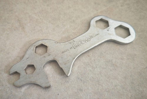 Vintage BROOKS England Bicycle Multi-Size Spanner Wrench – 12.5cm – Used - Picture 2 of 8