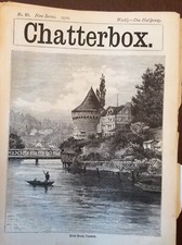 N8b Ephemera 1900 Book Plate River Reuss Lucerne