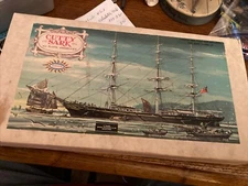 VINTAGE 1972 Aurora Cutty Sark Model Kit Young Model Builders Club Series #755