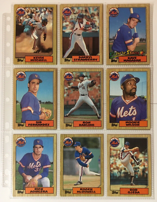 1987 Topps Baseball New York Mets 15-Card Lot | eBay