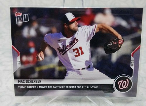 2021 Topps Now 109 Max Scherzer