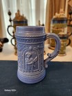 Greentown Glass Stein Indiana Tumbler and Goblet Co. Ligh Blue Slag Glass  GTN-C — photo 1