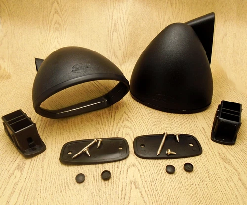 FOR Toyota Celica TA22-40 Corolla KE70-75 Fender/Door Mirror Black Bullet Pair