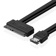 Power eSATA Male USB 5V 12V Combo to 22 Pin SATA 2.5" HDD Hard Disk Drive Cable