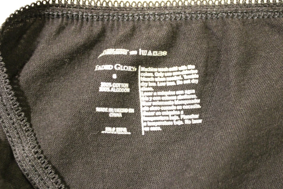 Faded Glory Ladies Briefs, Package of 3, Size M/6, Color Black, New with Tags - Image 4 of 4