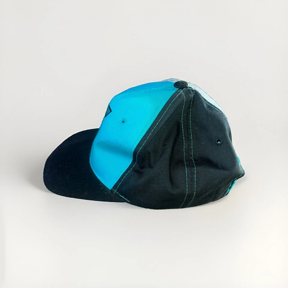 Vintage Florida Marlins Hat Cap Mens 6 Panel Colorblock MLB Snapback Starter 90s - Image 4 of 4